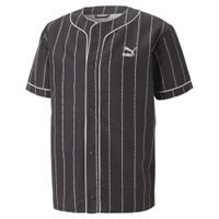 PUMA 流行系列 P.Team 棒球風短袖襯衫 休閒衣 品牌服 百搭款 黑色 男性 KAORACER 62249101