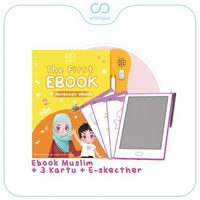 LC - Paket Bundle Live Ebook+E-Sketcher | E-book mainan buku pintar edukasi elektronik anak buku pin