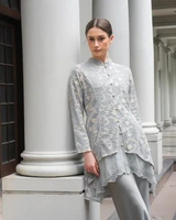 Kasa - Freya Blouse S/M Misty Grey