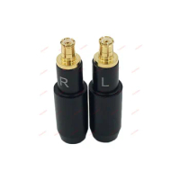 1Pair HIFI Gold Plated Earphone Male Pin A2DC Plug for Audio-technica ATH ESW750 ESW950 ES770H 990H DIY Repair Headset Connector