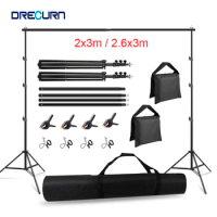 Photography Studio Backdrop Stand Background Green Screen Chroma key Support System Photo Frame with Carry Bag for Muslin Canvas