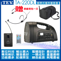 【TEV】TA-220DL+1頭戴式麥克風(USB/SD/BT/播放器UHF/16CHx1/配鋰電池)