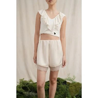 NOVERE - SD Lacey Satin Shorts in Buttermilk ML