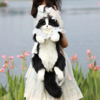 CHONGKER TUXEDO CAT BAG PACK / TAS KUCING REALISTIS HANDMADE PREMIUM