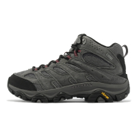 Merrell 登山鞋 Moab 3 Mid GTX Wide 寬楦 灰 黑 男鞋 防水 越野 郊山 戶外 ML035785W