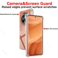 Clear Phone Case for Realme GT5 Pro RMX3888 6.78" Thickened Transparent Case for Realme GT 5 Anti-scratch Shockproof Covers TPU