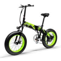 Free Shipping 20"x4.0" Fat Tire Electric Folding Bike 48V 1000W 13AH LG Battery Foldable Electric Fat Bike