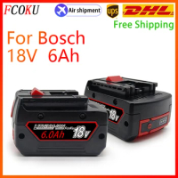 For BOSCH 18V 6000mAh Battery BAT609 BAT610 For Bosch Professional 18V Li-ion Drill Battery GBA18V GSR18V BAT618 BAT619