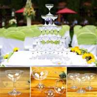 150ML transparent red wine glass juice cup Glass whiskey Cold Drink Champagne Goblet Cocktail glass for bar disco wedding props