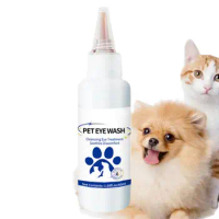 Pet Eye Drops 60ml Dog Eye Cleaner Eye Drops Mild Eye Wash Drop Relieving Health Care For Prevent Tear Stains Relief Relieving