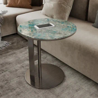 Regale Unbreakable Coffee Tables Luxury Round Aesthetic Entrance Coffee Tables Marble Sofa Side Mesa Centro Home Decorations