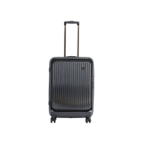 ~雪黛屋~KANGOL 24吋行李箱前開設計拉鍊式主袋防刮360度靜音雙飛機輪K#004