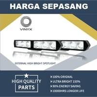 LAMPU TEMBAK SOROT LED DRL BAR CREE 6 TITIK MATA CWL MOBIL MOTOR 18W UNIVERSAL