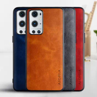 Case for Oneplus 9 Pro 8T 8 Pro funda Luxury Vintage leather skin phone cover for oneplus 9 pro case coque capa Business Vintage