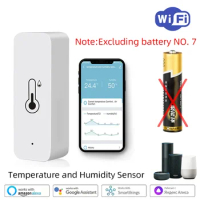 WiFi Temperature And Humidity Sensor Indoor Thermometer Hygrometer Monitoring Works With Alexa Google Home CozyLife