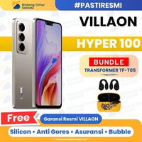 Villaon Hyper 100 6/128GB | 6.75" | Unisoc T7250 | 5000mAh | Garansi Resmi BLACK + TWS