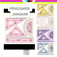 SET PENGGARIS JANGKA BUSUR ANIME | PERLENGKAPAN ALAT TULIS SEKOLAH | ATS | ATK | ALAT TULIS SEKOLAH 
