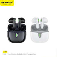 Awei TWS Earbuds Wireless Bluetooth Headphones With Mic Waterproof Earphones Hifi Stereo Music Sports Headsets For Cellphone