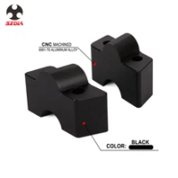 Motor CNC Aluminium Stang Riser Gunung Clamp untuk Kawasaki ER6N ER-6N ER-6F ER6F Ini Adalah 6N 6F 2012-2016 Z650 Z 650 2017