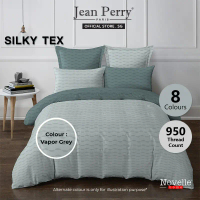 (Queen - King) Novelle 950 TC Silky Tex Embossed Satin Bedsheet Set I Fitted Sheet I Bedsheet Cover