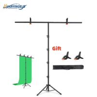 T-shape Backdrop Stand Adjustable Support System Photo Background For Photo Studio Photography Green Screen Chromakey 2X2 2.6X3