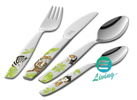 Zwilling 雙人牌 兒童餐具 叢林系列 刀叉湯匙組4入 #07135-210【299免運領券再享折扣】