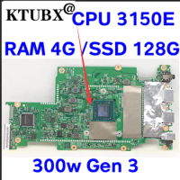 203118-1m motherboard for lenovo 300w Gen 3 laptop motherboard with cpu 3015e ssd: 128G RAMG 4G 100% test work