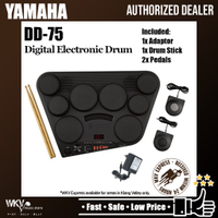 Yamaha DD-75 Portable Digital Drums Electronic Drum Kit Free Drumstick Pedal Adapter (DD75 / DD 75)