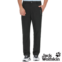 【Jack wolfskin 飛狼】男 俐落率性涼感休閒褲 登山褲『黑』