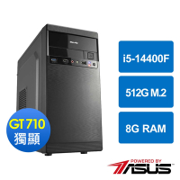 華碩H610平台[夜天戰士]i5-14400F/8G/GT710/512G_M2
