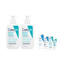 【CeraVe適樂膚】戰痘神器雙入組★淨膚白泥抗粉痘潔面露 236ml*2_D