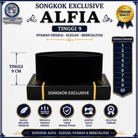 Songkok Hitam Exclusive Premium Tinggi 9 cm Kopiah TINGGI 9.CM 5 HITAM