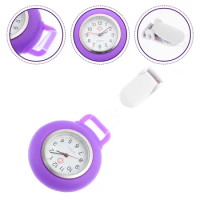 Nurse Professional Nurse Watch Multi-Function Clip Watch Portable Pocket Watch Clip On Watch Cute Leaves Watch Second