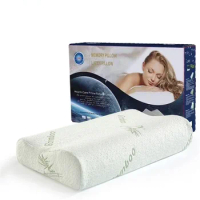1 Pc Sleeping Bamboo Rebound Memory Orthopedic Pillows Cervical Pillow Cervical Health Cotton Pillows Memory Foam Pillow