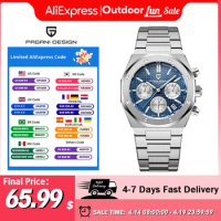 2024 PAGANI DESIGN Quartz Watch 40MM Luxury Business Sapphire Stainless Steel 200M Waterproof Watch for Men Reloj Hombre PD1707