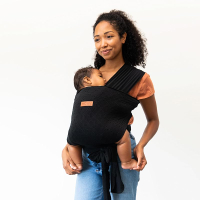 MOBY Easy Wrap Carrier โดย unia Pickle Bottom - Black Eyelet