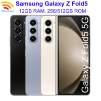 Samsung Galaxy Z Fold 5 Fold5 5G 7.6" AMOLED RAM 12GB ROM 256/512GB Snapdragon NFC Unlocked Foldable Original 95% New Cell Phone