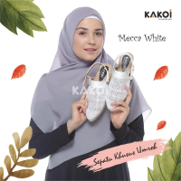 Kakoi MECCA Spesialis Sepatu Sandal Wanita Haji dan Umroh - Bahan Synthetic Leather, Lace, dan Premi