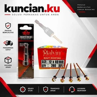 Malvin Roofing Screw 12x70mm 7cm 1 Box 250pcs Baut Atap Spandek Alderon Baja Ringan Hex Nut 1 box (2