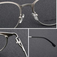 Retro Round Prescription Glasses Men Optical Myopia Progressive Eyeglasses Women Photochromic Titanium Eyewear Anti Blue Light