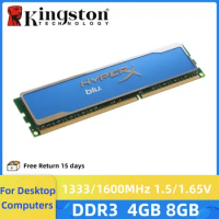 Kingston HyperX DDR3 4GB 8GB PC Memory RAM Desktop 1333Mhz 1600Mhz DIMM DDR3 RAM Memory Module