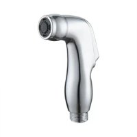 ABS Plastic Chrome Electroplated Toilet Spray Gun Bidet Washer Shower Nozzle Pressurized Handheld Spray Gun Women Hygiene Care