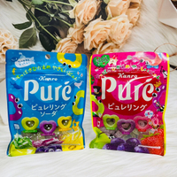 日本 Kanro甘樂 Pure 愛心造型軟糖 水果風味/蘇打風味 多款供選 愛心軟糖 水果軟糖 蘇打軟糖