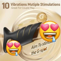 Recommend 10 Modes Getarr Vibrating Cock Ring Pria dealy ring getar Original Elastis Pria-Alat Relak