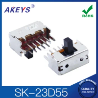 SK-23D55 (2P3T) Toggle Switch 3 gear 2 fixed pin 10 pin horizontal 10 pin gear switch