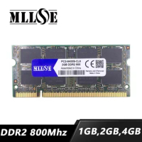 MLLSE 1gb 2gb 4gb ddr2 800mhz pc2-6400 sodimm laptop, ddr2 800 2gb pc2-6400s sdram notebook, memory ram ddr2 2gb 2g 800 mhz dimm