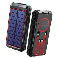 15W Fast Qi Wireless Charger Solar Power Bank 33800mAh 40W Super Fast Charging Powerbank for iPhone 13 Huawei Xiaomi Poverbank