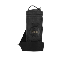 【GUCCI 古馳】Off The Grid GG 再生尼龍圓筒手提/斜背二用包_展示品(黑色)