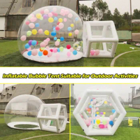 SAYOK Inflatable Bubble House Tent 13ft Clear Inflatable Bubble Dome Tent with Blower for Kids Family Backyard Camping Outdoor