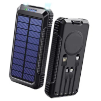 15W Fast Qi Wireless Charger Solar Power Bank 33800mAh 40W Super Fast Charging for iPhone 13 Samsung S22 Huawei Xiaomi Powerbank